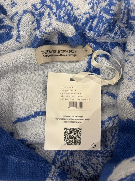 SMALL- Desmond & Dempsey NWT Toile Jungle Print Robe - Picture 2 of 4